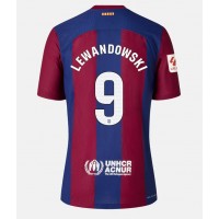 Moški Nogometni dresi Barcelona Robert Lewandowski #9 Domači 2023-24 Kratek Rokav